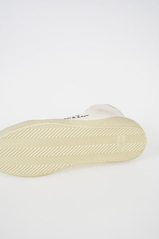 Fabric High-top Sneakers with Embroidered Lettering Logo