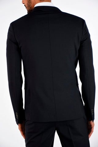 Wool Blend Tuxedo Blazer