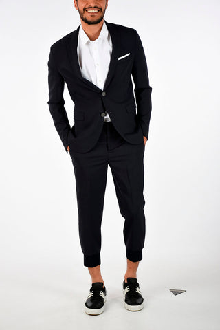 Wool Blend Tuxedo Blazer