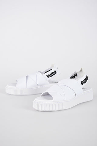 3cm fabric platform sandals