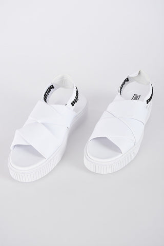 3cm fabric platform sandals