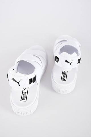 3cm fabric platform sandals