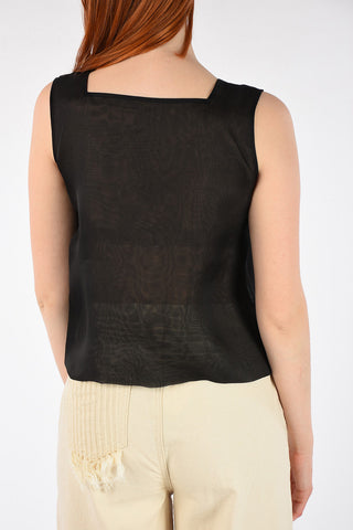 Silk Top with Jewel Embroideries