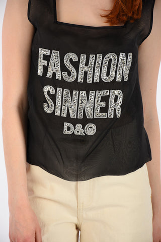 Silk Top with Jewel Embroideries