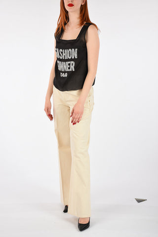 Silk Top with Jewel Embroideries