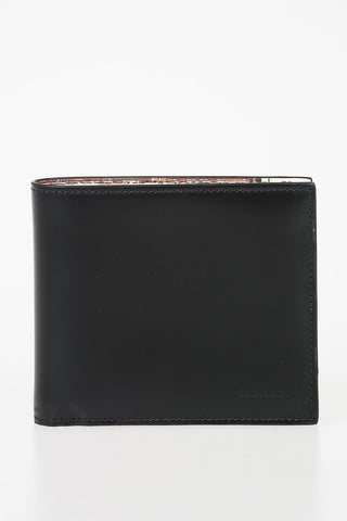Leather Wallet with Inner Print