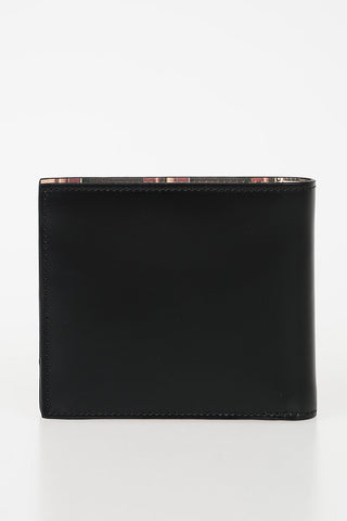 Leather Wallet with Inner Print