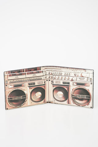 Leather Wallet with Inner Print