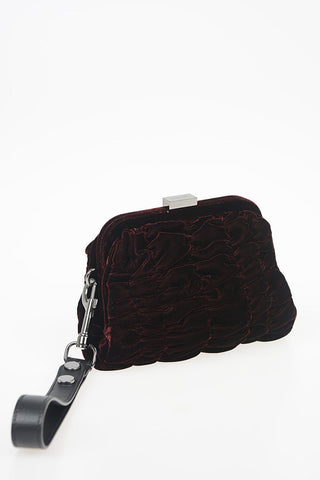 Velvet Wristlet Clutch