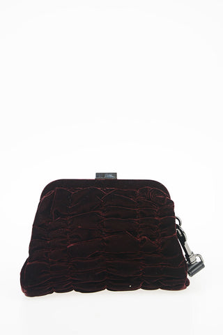 Velvet Wristlet Clutch