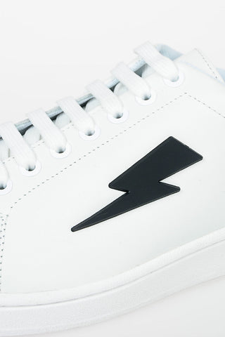 Leather TENNIS TRAINER THUNDERBOLT Sneakers