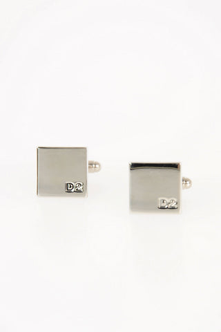Silver Tone Metal Cufflinks