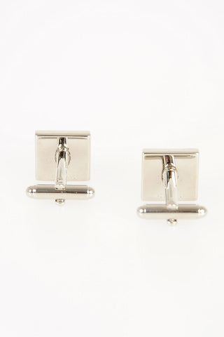 Silver Tone Metal Cufflinks