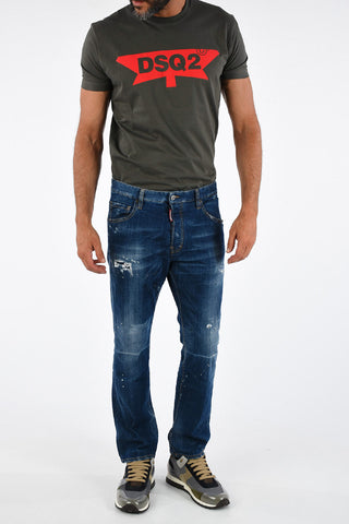 Stretch Denim CROPPED FLARE Jeans 20cm