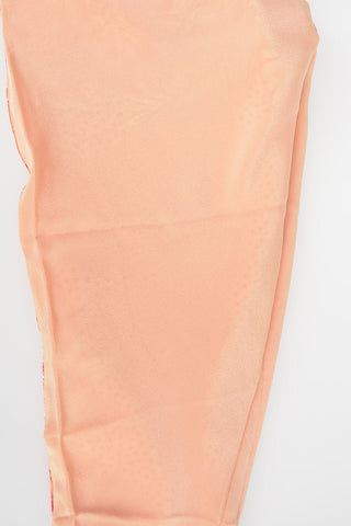 Reversible Silk ORANGE LILY Turban