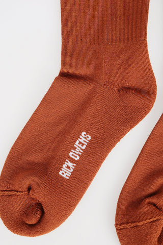 Virgin Wool Knee Socks CINNAMON/MILK