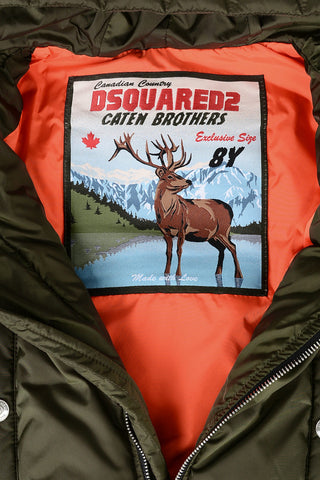 Nylon Hooded Down Padded Jacket