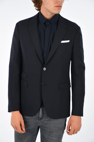Virgin Wool Blend Slim Fit Blazer