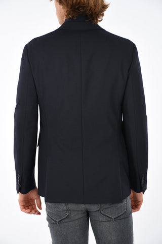 Virgin Wool Blend Slim Fit Blazer