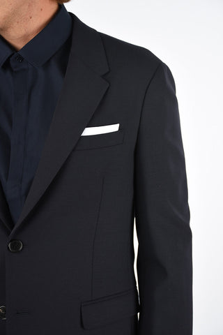Virgin Wool Blend Slim Fit Blazer
