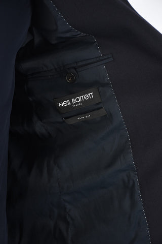 Virgin Wool Blend Slim Fit Blazer