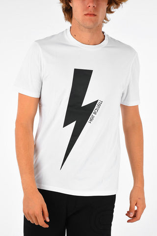 Round Neck LEATHER BOLT T-shirt