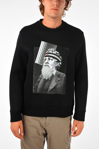 Printed PHILOSOPHER POSEIDON Sweatshirt with Side Zip