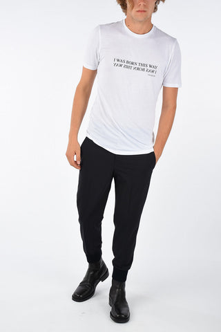 Chino TAILORED Pants with Ribbed Ankle Cuffs