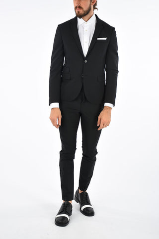 Virgin Wool Blend SB RIB COLLAR Blazer 