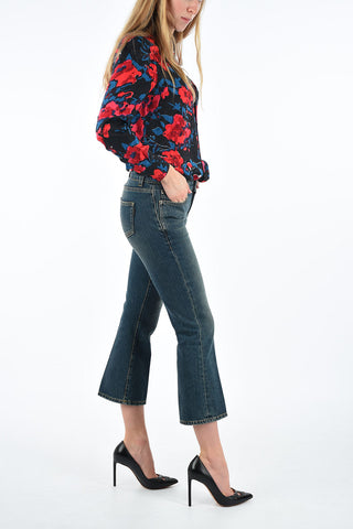 High-Waist Crop Jeans 20cm