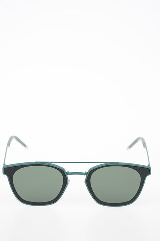 Wayfarer Sunglasses with Metal Frame and Double-Bridge Design