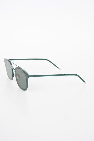 Wayfarer Sunglasses with Metal Frame and Double-Bridge Design
