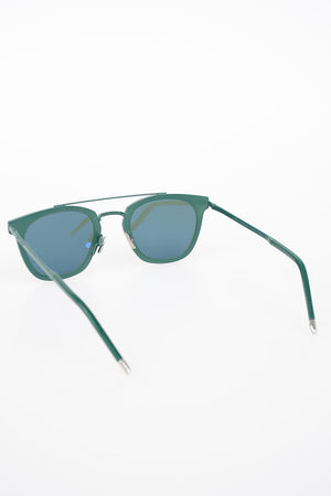 Wayfarer Sunglasses with Metal Frame and Double-Bridge Design