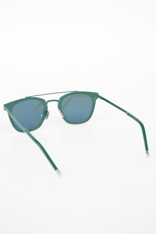 Wayfarer Sunglasses with Metal Frame and Double-Bridge Design
