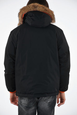 Reversible ATLANTIC SMOCK Down Jacket with Furred Detailing