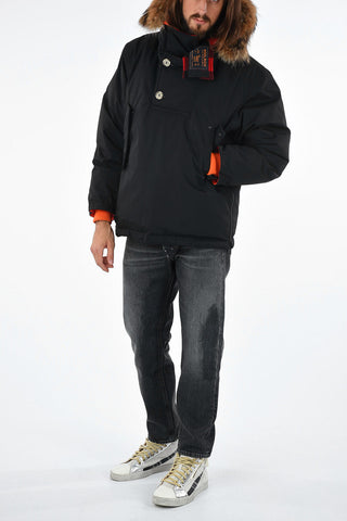 Reversible ATLANTIC SMOCK Down Jacket with Furred Detailing