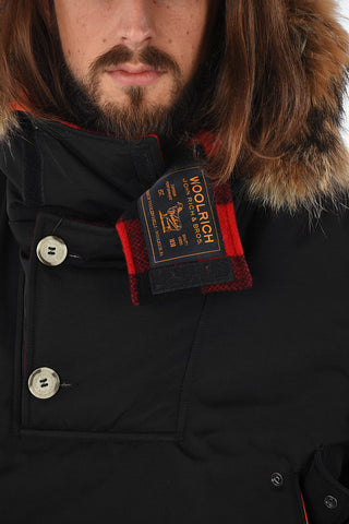 Reversible ATLANTIC SMOCK Down Jacket with Furred Detailing