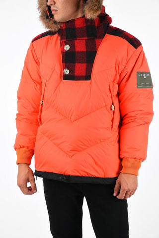 Reversible ATLANTIC SMOCK Down Jacket with Furred Detailing