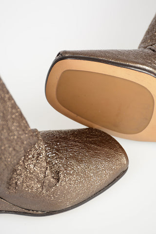 10cm Glittered SOCK WEDGE Ankle Boots