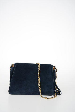 Suede MINI PIERCE Shoulder Bag with Fringes
