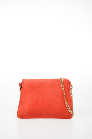 Suede MINI PIERCE Shoulder Bag with Fringes