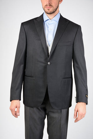 Gray Wool 3 Pieces Ceremony Suit Size 54 Ita