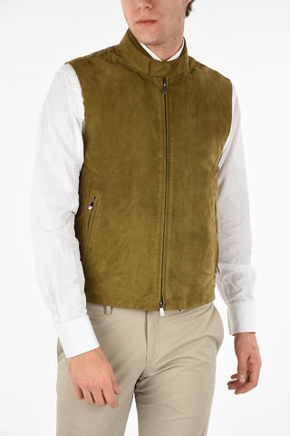 ID Sleeveless Suede Jacket