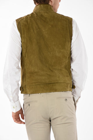 ID Sleeveless Suede Jacket