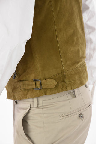ID Sleeveless Suede Jacket