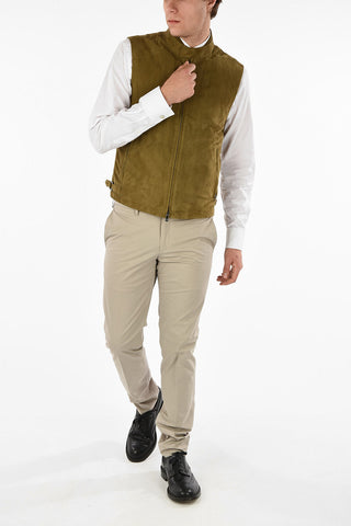ID Sleeveless Suede Jacket
