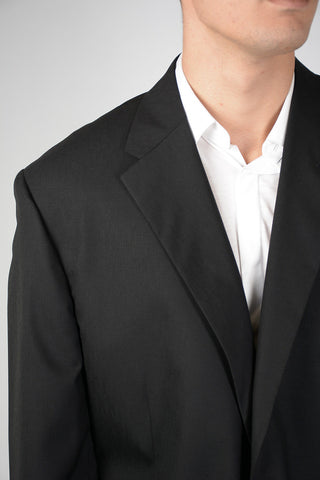 Black Suit Single Breasted Blazer Pants Size 64 IT