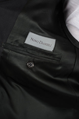 Black Suit Single Breasted Blazer Pants Size 64 IT
