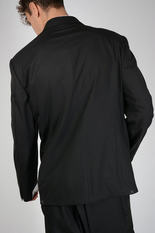 Black Suit Single Breasted Blazer Pants Size 64 IT