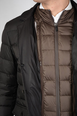 CC COLLECTION Quilted Down Jacket with Removable Chest Piece